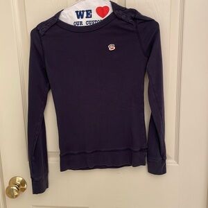 Paul Frank size kids small vintagee navy long sleeve top.